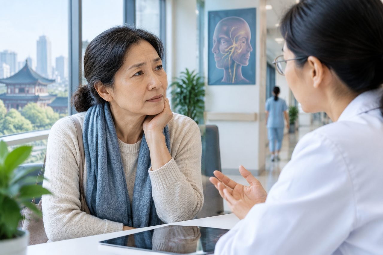 Illustrative image: A patient engages in a consultation with a medical professional in a modern clinic setting.