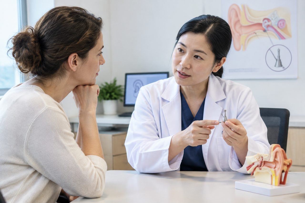 AI illustration: Stapedotomy Costs in China: Questions About the Prosthesis and Follow-Up