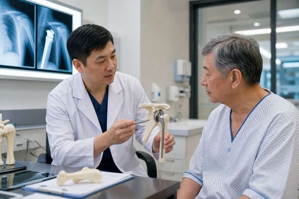 Editorial illustration: Shoulder Arthritis in China: Questions About a Changed Recommendation