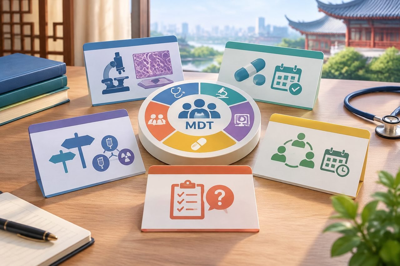 Editorial illustration: Small Cell Lung Cancer in China: What an MDT Discussion Needs to Answer
