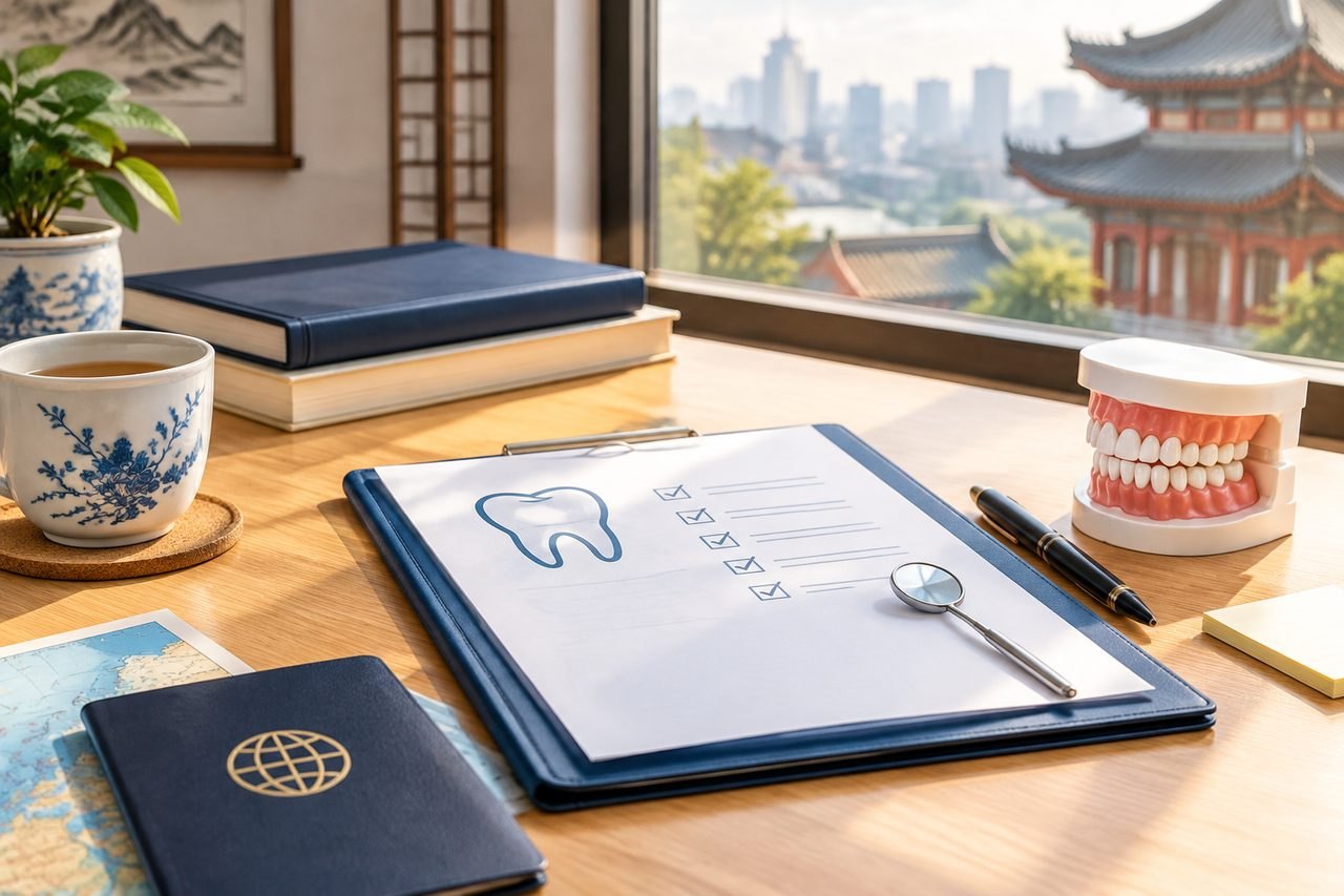 Editorial illustration: Dental Health Checks in China: Preparing Questions for the Clinician