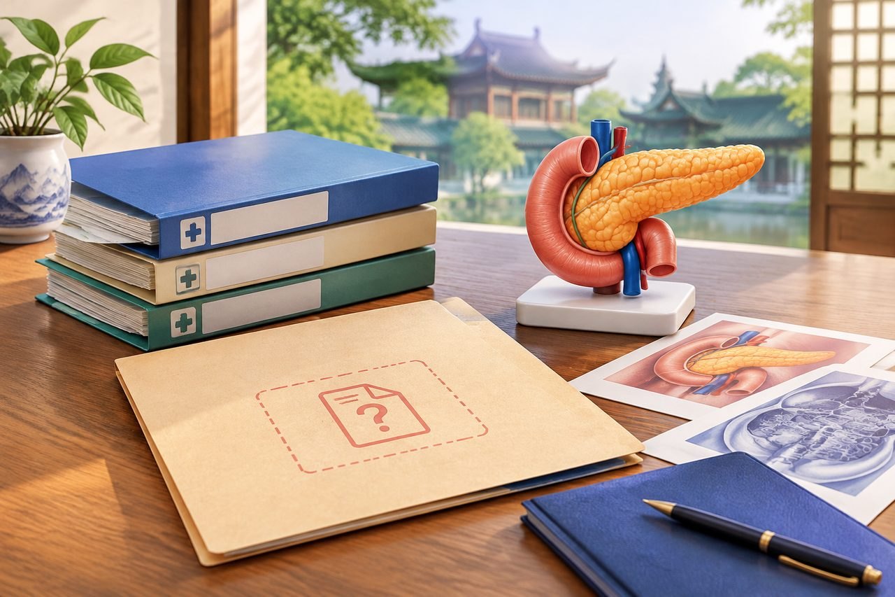 Editorial illustration: Chronic Pancreatitis in China: What Missing Records Could Leave Unclear