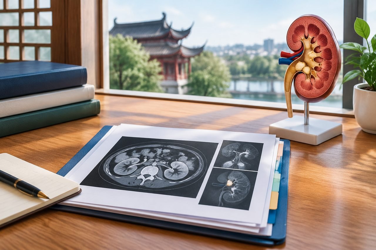 Editorial illustration: Kidney Stones Care in China: What the Diagnosis Report Should Clarify