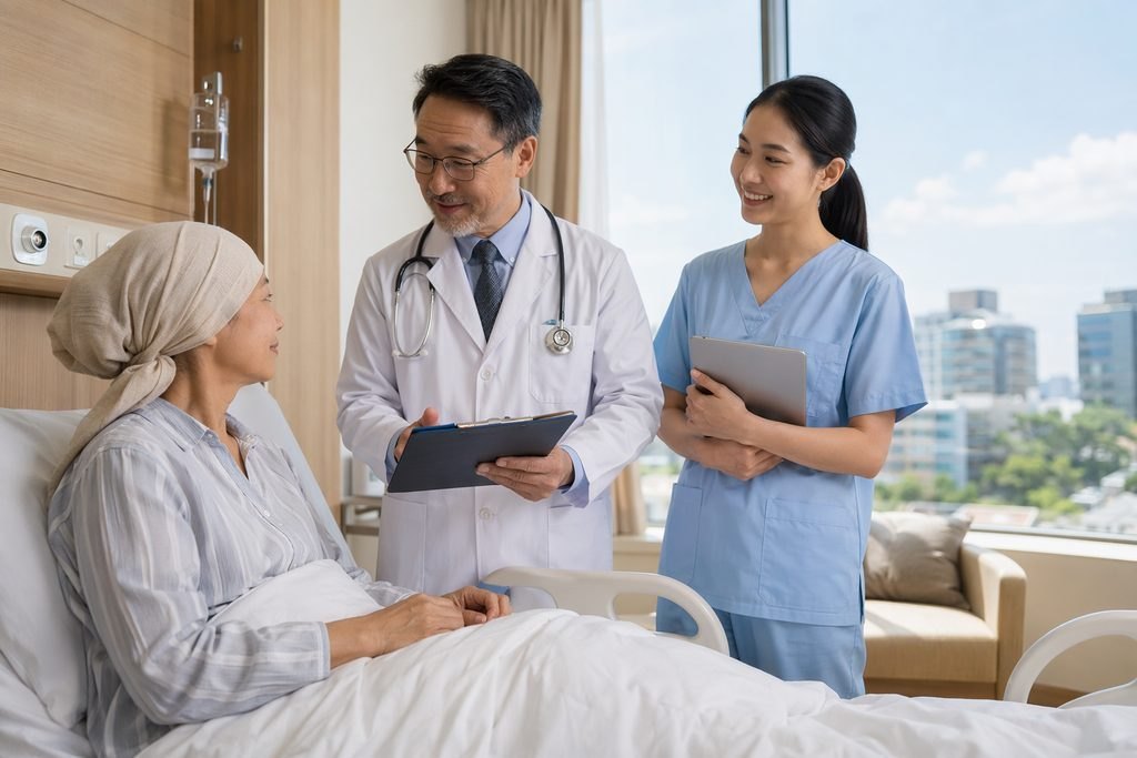 Editorial illustration: Hodgkin Lymphoma Care in China: Cost Questions Beyond the First Visit