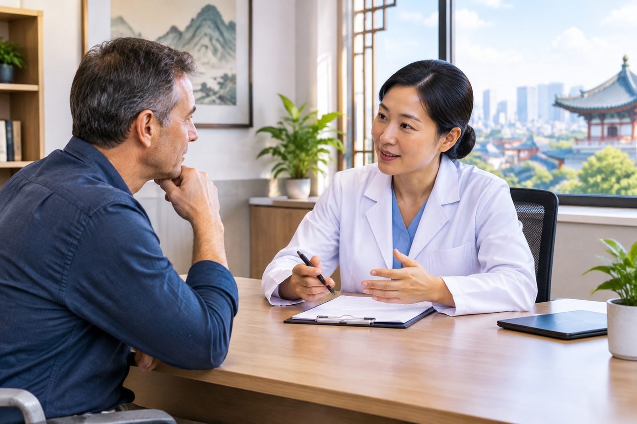 Editorial illustration: Cholesterol Testing in China: Preparing Questions for the Clinician