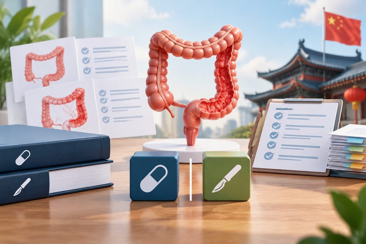Editorial illustration: Ulcerative Colitis in China: Questions About a Changed Recommendation