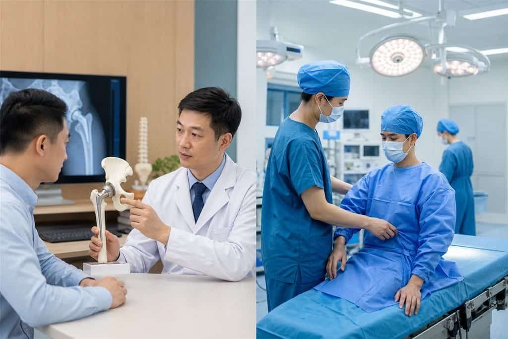 Editorial illustration: Anterior Hip Replacement in China: When the Proposed Plan Changes