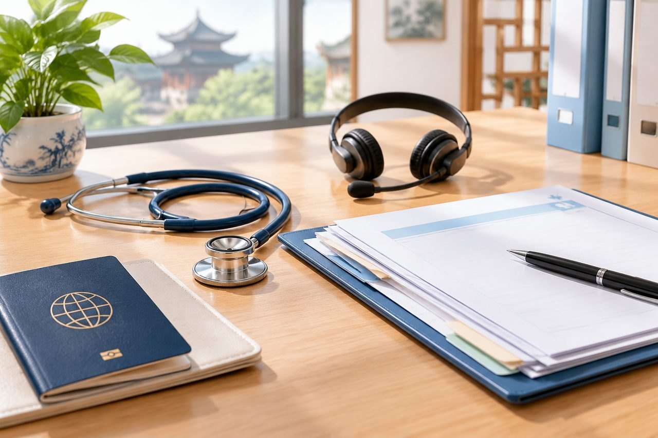 Editorial illustration: Family Health Checkups in China: English Interpretation and Written Reports
