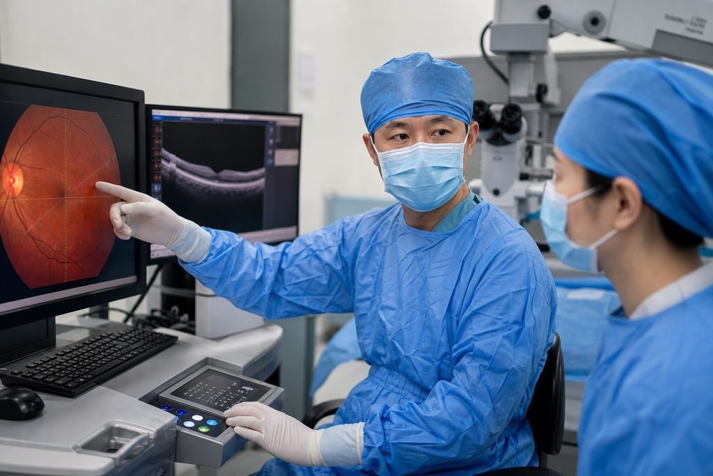 Editorial illustration: Vitrectomy in China: What to Do When Records Are Missing