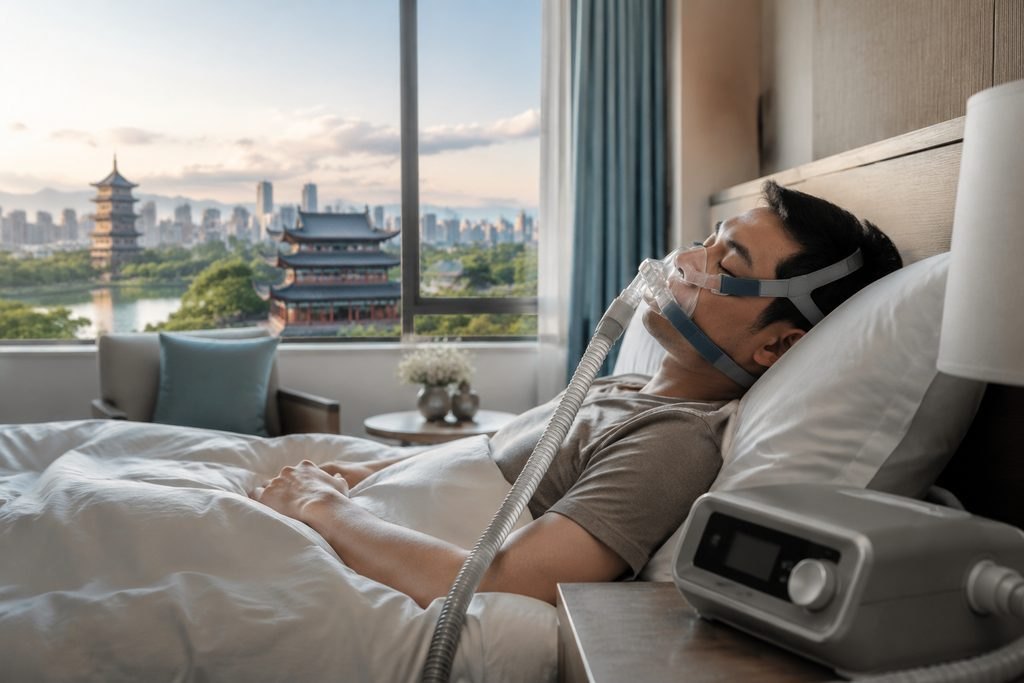 Editorial illustration: Sleep Apnea Surgery in China: Questions About Risks and Alternatives