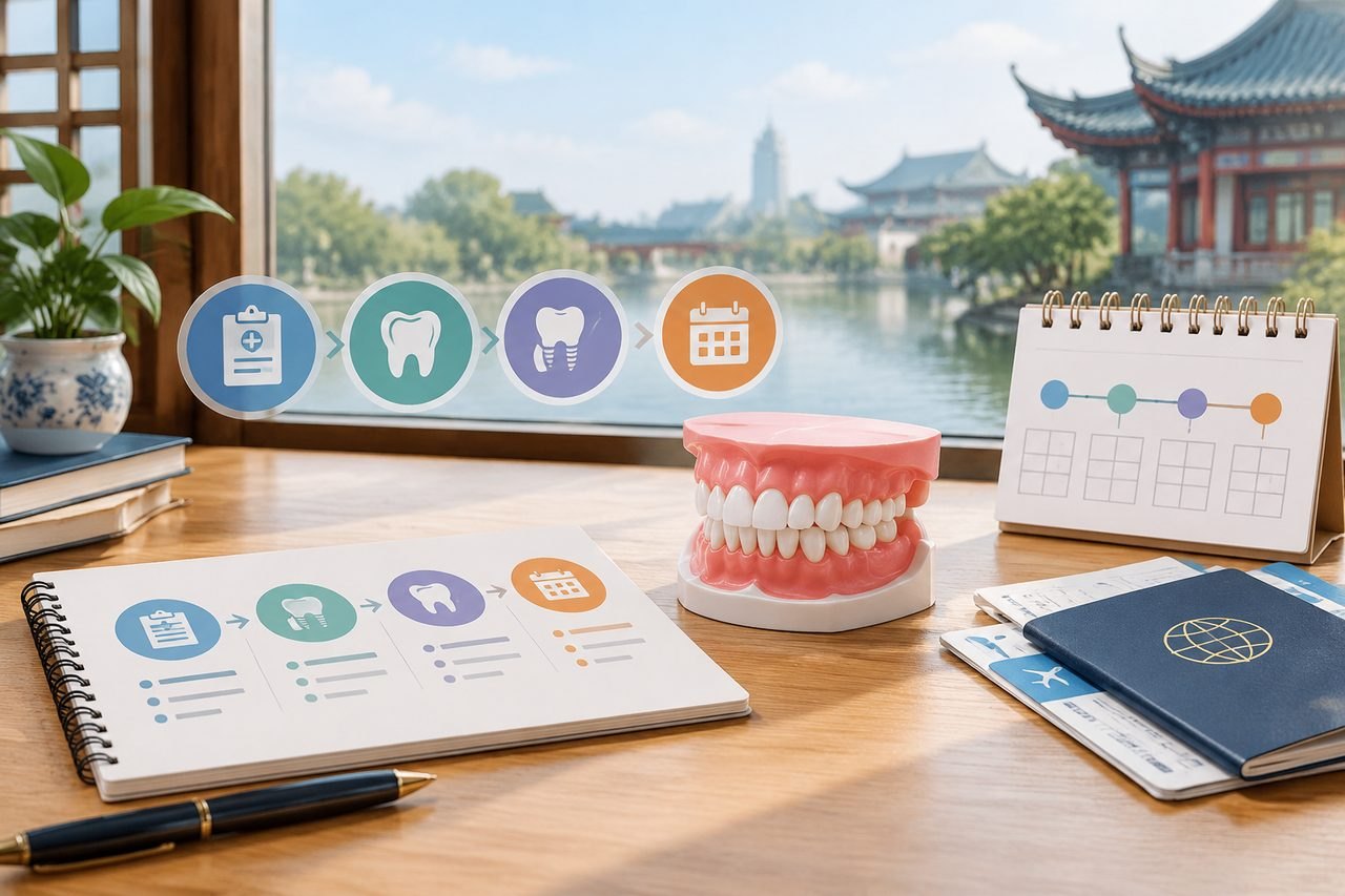 AI illustration: Planning Gum Disease Treatment in China Across More Than One Visit