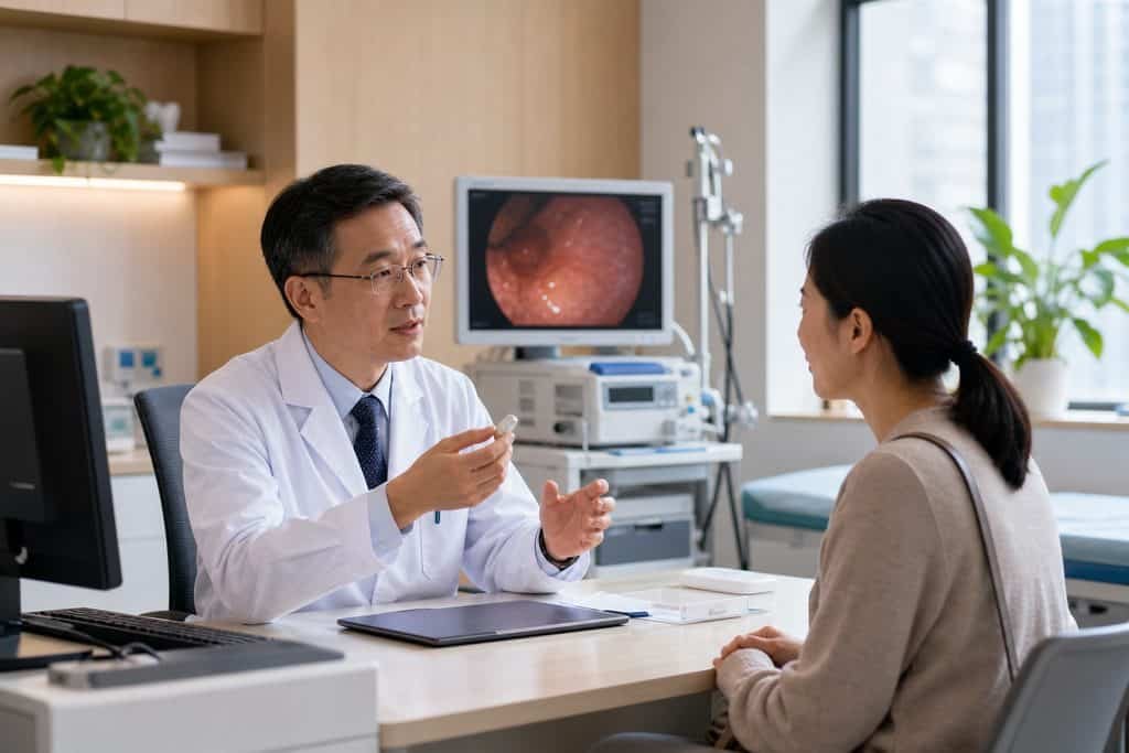 AI illustration: After Capsule Endoscopy in China: Getting Results to Your Home Doctor
