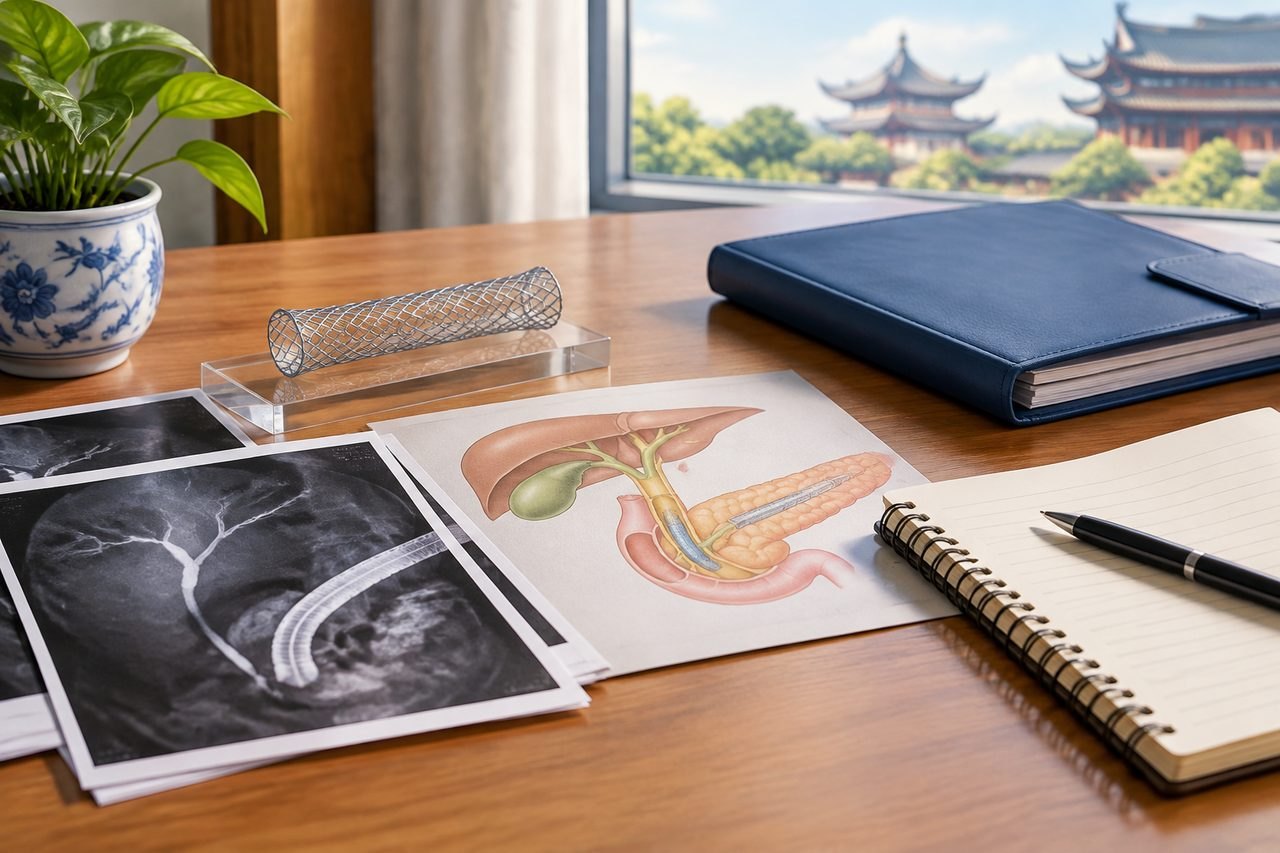AI illustration: After ERCP in China: Recording Any Stent and Its Follow-Up Plan