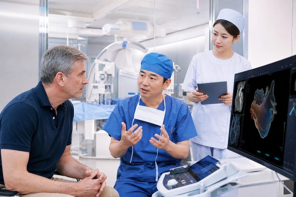 Editorial illustration: Heart Valve Replacement in China: Preparing for the First In-Person Discussion
