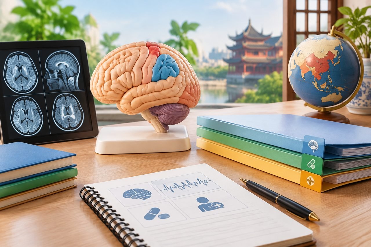 Editorial illustration: Epilepsy Surgery in China: How Existing Health Conditions Affect Assessment