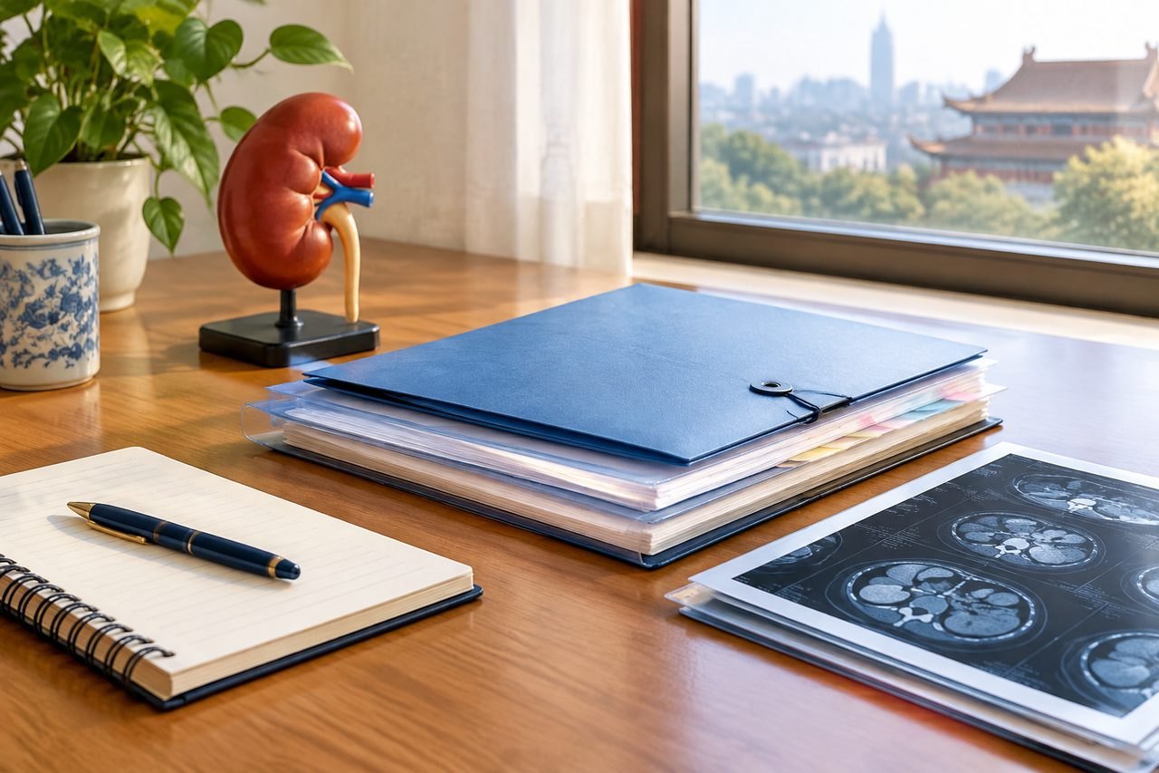 AI illustration: After Kidney Removal in China: Sharing Pathology and Kidney-Care Records Home