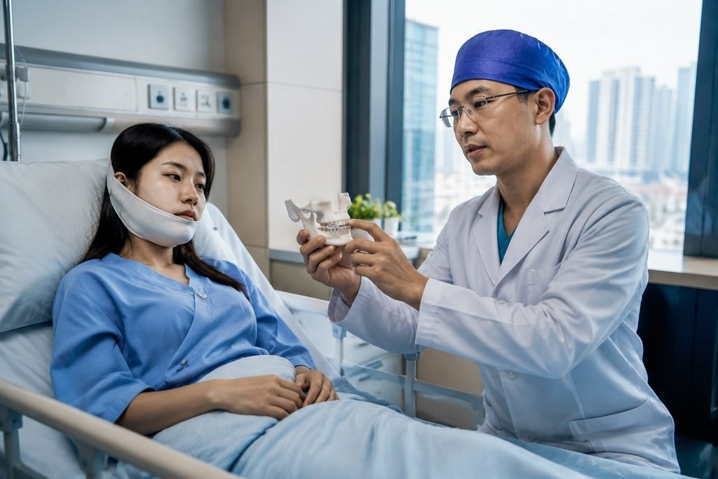 Editorial illustration: Jaw Surgery in China: What to Do When Records Are Missing