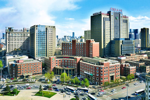 China Medical University First Hospital hospital exterior, Shenyang
