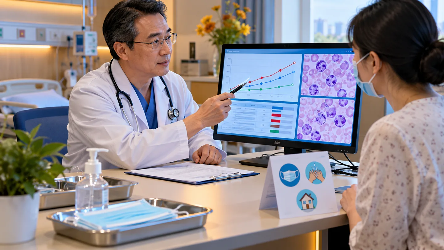 Chinese aplastic anemia follow-up reviewing blood count recovery and infection prevention