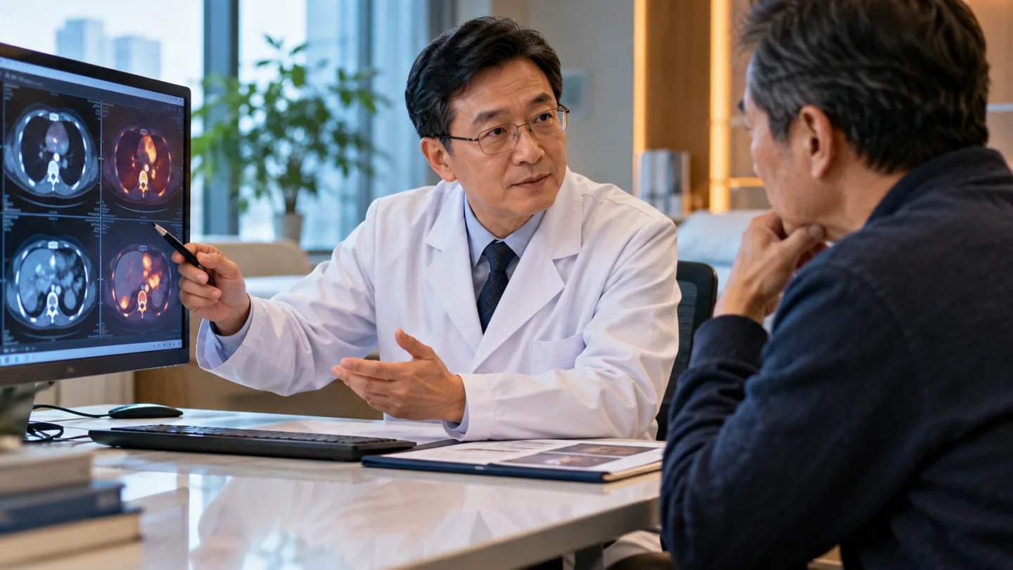 Chinese lymphoma follow-up consultation reviewing treatment response and survivorship needs