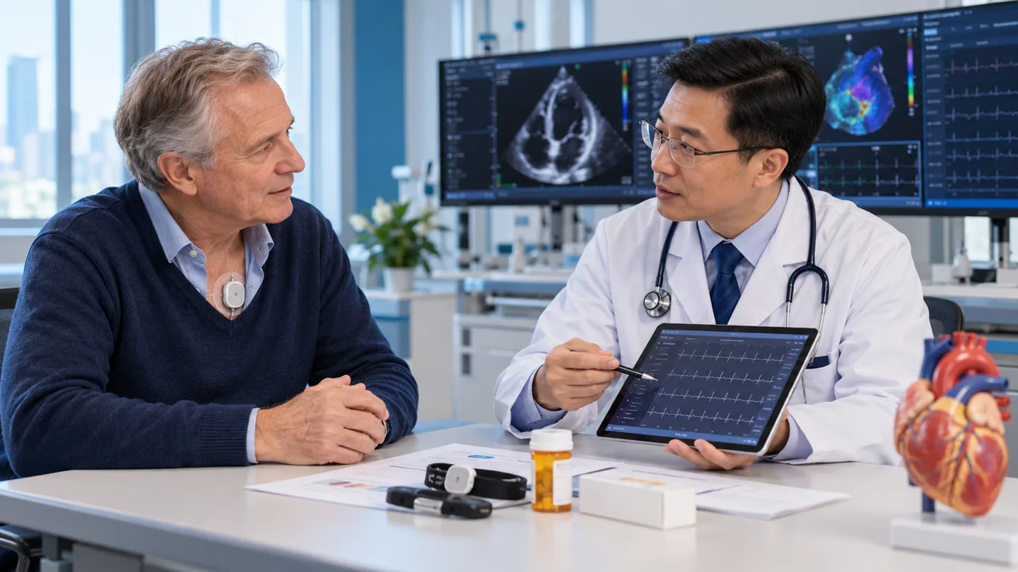 International patient reviewing rhythm monitoring and anticoagulation after a Maze procedure