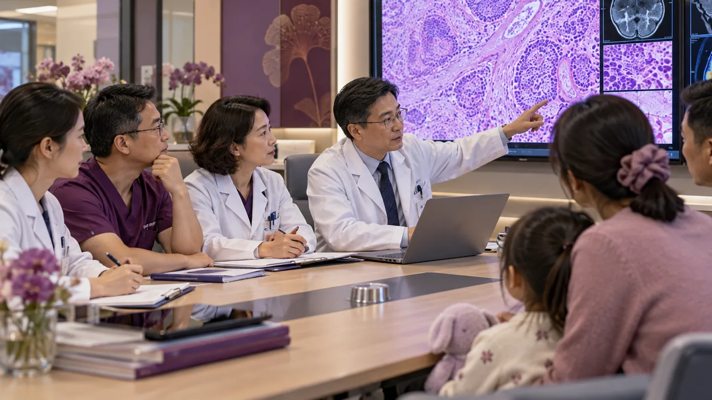 Chinese multidisciplinary consultation explaining revised rare disease pathology findings