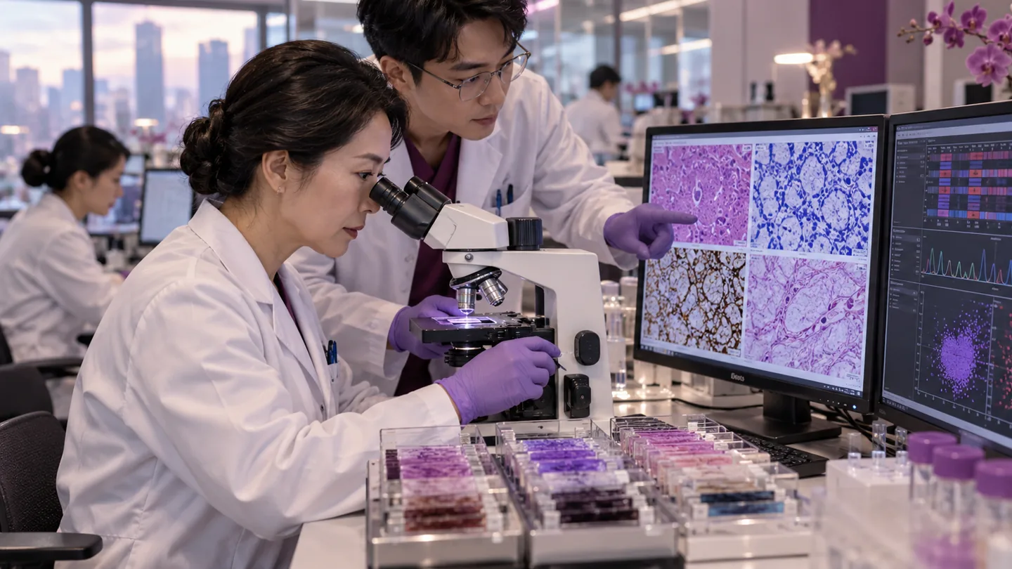 Chinese specialist laboratory comparing microscopy special stains and molecular results