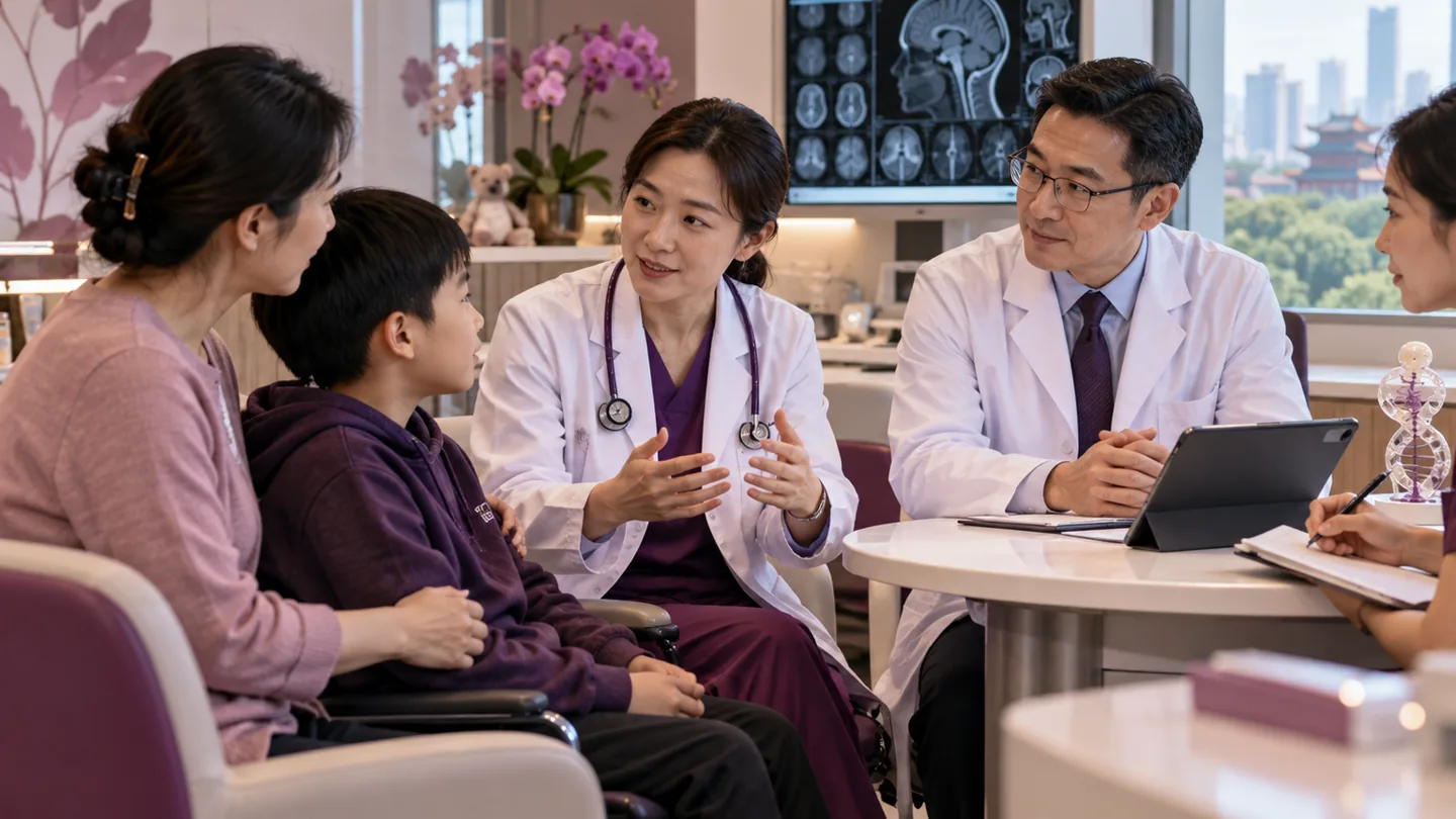 Chinese pediatric and adult specialists conducting a joint transition clinic