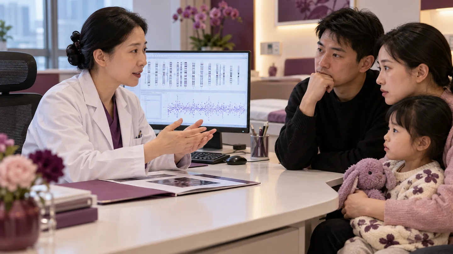 Chinese genetic counselling follow-up explaining diagnostic uncertain and negative exome results