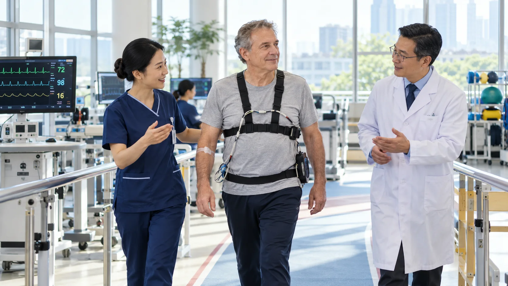 Cardiac Surgery specialist reviewing a care plan with an international patient