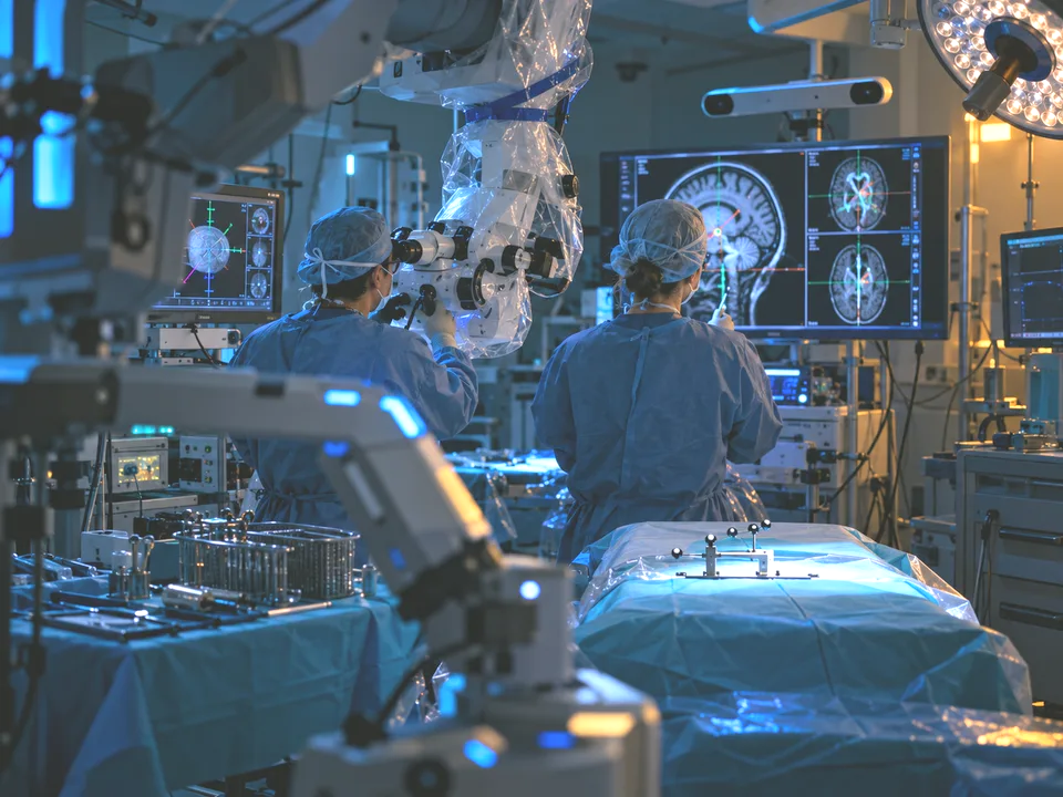 Neurosurgery care team in a modern Chinese hospital