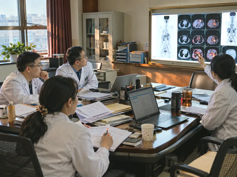 Oncology & Cancer Care care team in a modern Chinese hospital